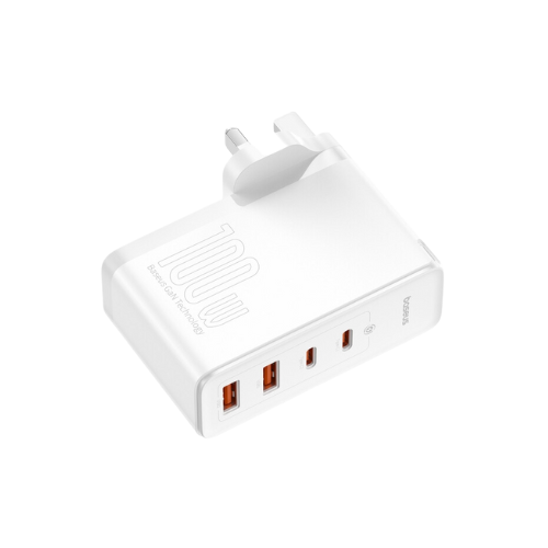 100W Charger 2x UBS-A | 2x USB-C UK Plug