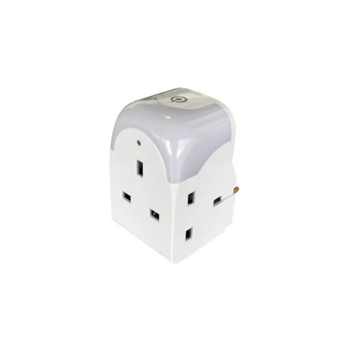 13A 3 Way Multiplug with Night Light