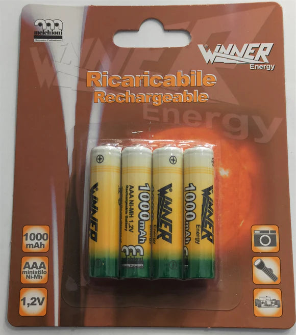 Winner 2600mAh AAA Rechargeable Batteries