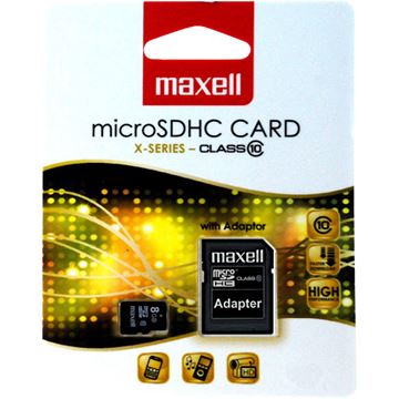 Maxell 8GB MicroSD with adapter