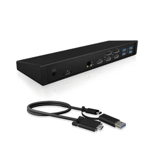 ICY BOX 14-in-1 USB 3.0 Type-A + Type-C® Dock with PD 60W