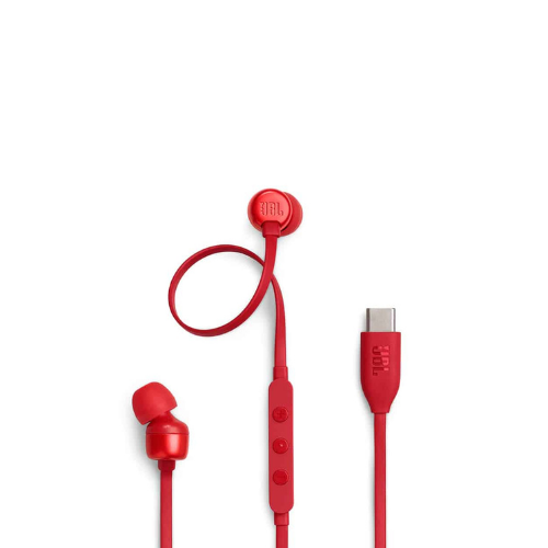 JBL 310C | USB-C Wired Earbuds in Red