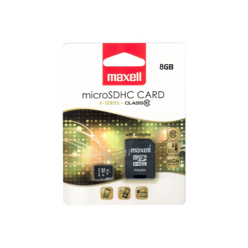 Maxell 8GB | MicroSD w/ Adapter