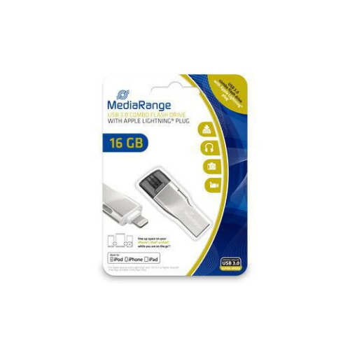 MediaRange 16GB | 3.0 Flash Drive w/ Lightning Plug