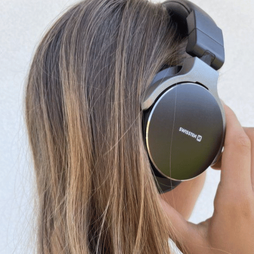 Swissten Jumbo Wireless Stereo Headphones in Black