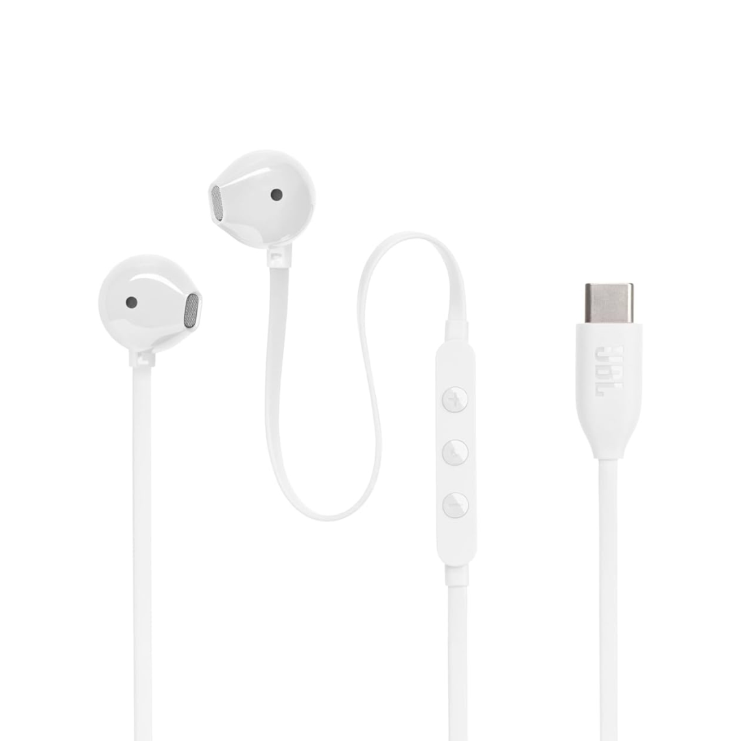 JBL 305C Type-C Earphones White