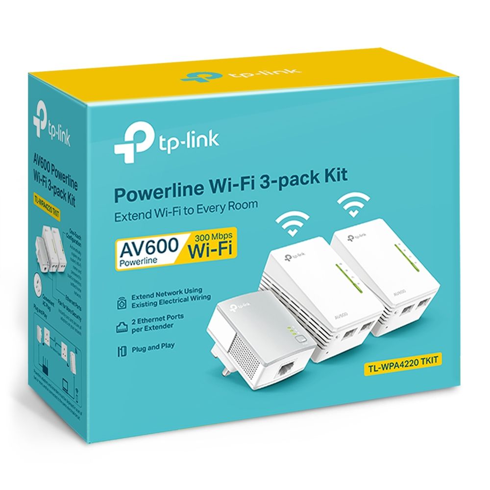 TP-Link WiFi Triple Powerline KIT TL-WPA4220 TKIT