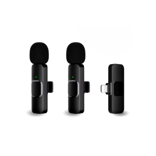 Dual Lightning Port Wireless Lavalier Microphones