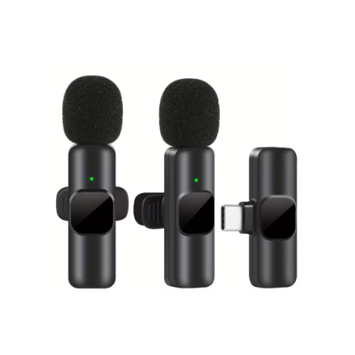 Dual USB-C Wireless Lavalier Microphones